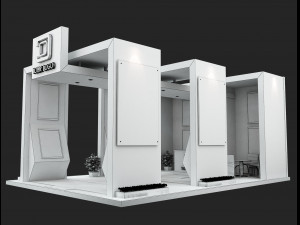 Booth Exhibition Stand a506 3Dモデル