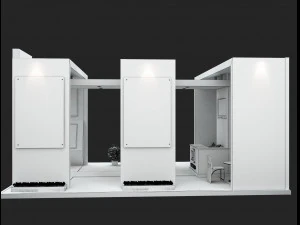 Booth Exhibition Stand a506 3D Model