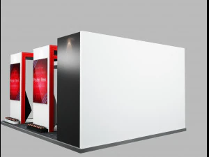 Booth Exhibition Stand a506 3D Model