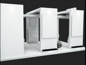 Booth Exhibition Stand a506 3Dモデル