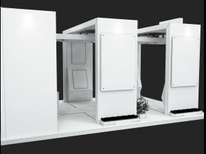 Booth Exhibition Stand a506 3D Model
