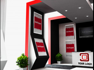 Booth Exhibition Stand a506 3Dモデル