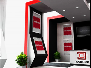 Booth Exhibition Stand a506 3D Model