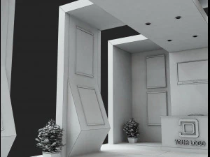 Booth Exhibition Stand a506 3D Model