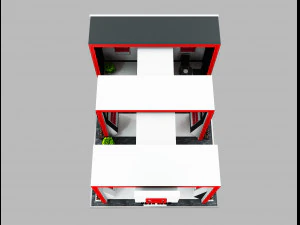 Booth Exhibition Stand a506 3D Model