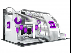 Booth Exhibition Stand a508 3D मॉडल
