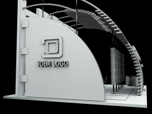 Booth Exhibition Stand a508 3D मॉडल