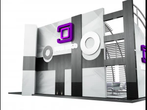 Booth Exhibition Stand a508 3D Model