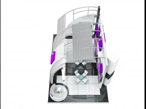Booth Exhibition Stand a508 3D Model