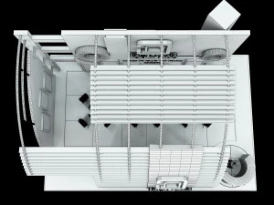 Booth Exhibition Stand a508 3D Model
