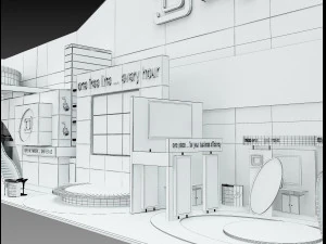 Booth Exhibition Stand a 509 3D Model