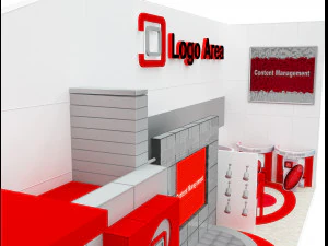 Booth Exhibition Stand a 509 3D Model