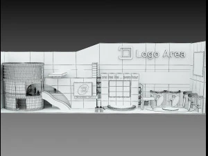 Booth Exhibition Stand a 509 3D Model