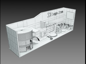Booth Exhibition Stand a 509 3D Model