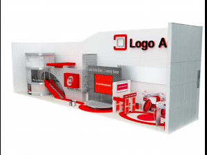 Booth Exhibition Stand a 509 3D Model