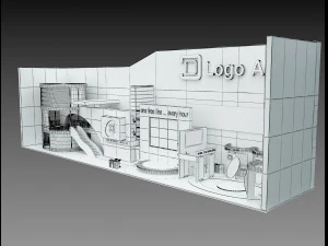 Booth Exhibition Stand a 509 3D Model