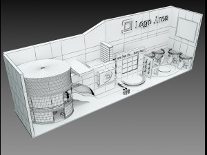 Booth Exhibition Stand a 509 3D Model