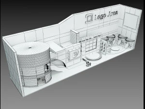 Booth Exhibition Stand a 509 3D Model