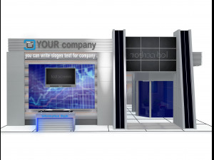 Booth Exhibition Stand a 510 Modèle 3D