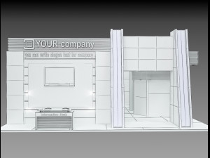 Booth Exhibition Stand a 510 Modèle 3D