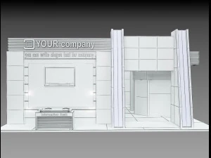 Booth Exhibition Stand a 510 3D Model