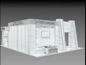 Booth Exhibition Stand a 510 3D Model