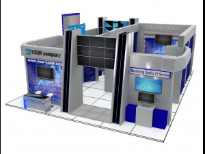Booth Exhibition Stand a 510 Modèle 3D