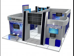 Booth Exhibition Stand a 510 3D Model