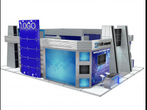 Booth Exhibition Stand a 510 Modèle 3D