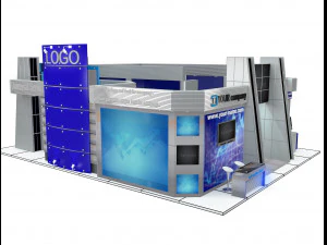 Booth Exhibition Stand a 510 3D Model