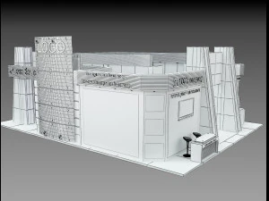 Booth Exhibition Stand a 510 3D Model