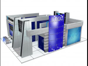 Booth Exhibition Stand a 510 3D Model