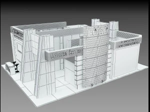 Booth Exhibition Stand a 510 3D Model