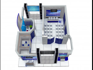 Booth Exhibition Stand a 510 Modèle 3D
