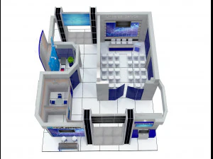 Booth Exhibition Stand a 510 3D Model