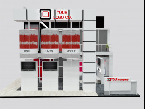 Booth Exhibition Stand a 511 3D 모델