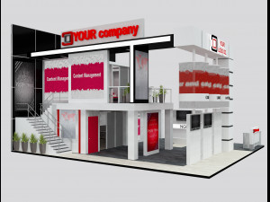 Booth Exhibition Stand a 511 3D 모델