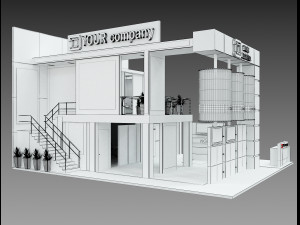Booth Exhibition Stand a 511 3D 모델