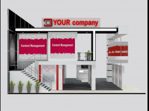 Booth Exhibition Stand a 511 3D 모델