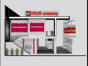 Booth Exhibition Stand a 511 3D Model