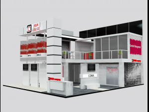 Booth Exhibition Stand a 511 3D 모델