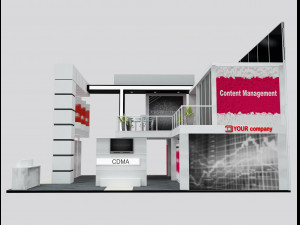 Booth Exhibition Stand a 511 3D 모델