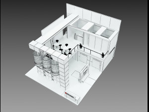 Booth Exhibition Stand a 511 3D 모델