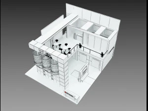 Booth Exhibition Stand a 511 3D Model