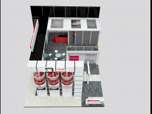 Booth Exhibition Stand a 511 3D 모델