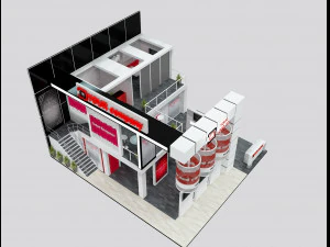 Booth Exhibition Stand a 511 3D Model