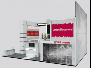 Booth Exhibition Stand a 511 3D 모델
