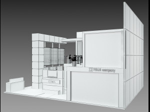 Booth Exhibition Stand a 511 3D 모델