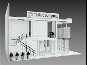 Booth Exhibition Stand a 511 3D 모델