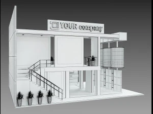 Booth Exhibition Stand a 511 3D Model